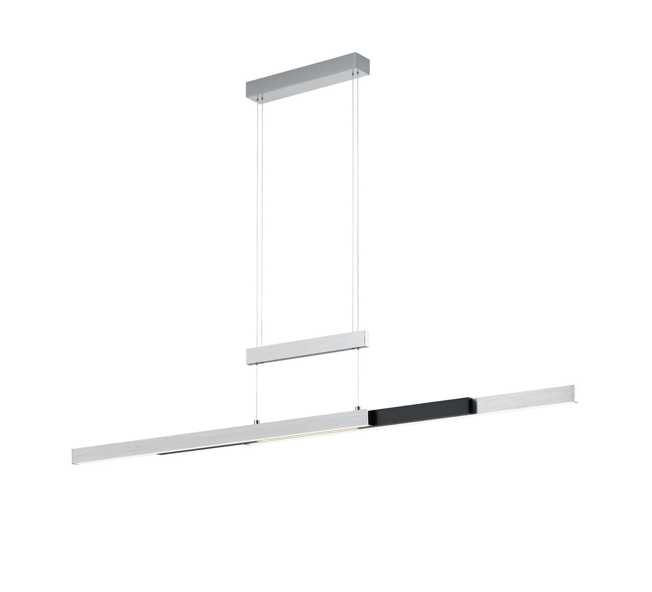 Lustra Trajan, TRIO, 150.5x6x150 cm, 45W, 1x SMD, metal, argintiu lucios - imagine 5